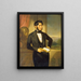 Portrait eines Gentlemans - Joseph Weidner — gerahmtes Bild an der Wand