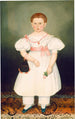 Mädchen mit Rötel und Rose - Joseph Whiting Stock — Ansicht des Kunstwerks