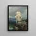 Ein Sperber in einer weiten Berglandschaft - Joseph Wolf — gerahmtes Bild an der Wand