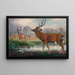 Der Hirsch von Mandschurei - Joseph Wolf — gerahmtes Bild an der Wand