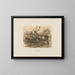 Der persische Hirsch - Joseph Wolf — gerahmtes Bild an der Wand