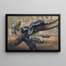 Die Honigdachse - Joseph Wolf — gerahmtes Bild an der Wand