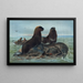 L'Ours de mer - Joseph Wolf — gerahmtes Bild an der Wand
