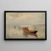 Ausfahrt der Fischer - Joseph Wopfner — gerahmtes Bild an der Wand