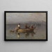 Fischer am Chiemsee - Joseph Wopfner — gerahmtes Bild an der Wand