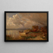Ernte am Chiemsee - Joseph Wopfner — gerahmtes Bild an der Wand