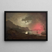 Ansicht des Vesuvs von Posillipo, Neapel - Joseph Wright de Derby — gerahmtes Bild an der Wand