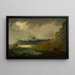 Derwent Water avec Skiddaw au loin - Joseph Wright de Derby — gerahmtes Bild an der Wand