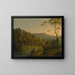 Ansicht von Matlock Dale zur Black Rock Klippe - Joseph Wright de Derby — gerahmtes Bild an der Wand