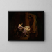 Penelope entrollt ihr Tuch - Joseph Wright de Derby — gerahmtes Bild an der Wand
