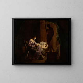 Joseph Wright of Derby - Penelope Unraveling Her Web.webp