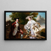 Peter Perez Burdett und seine erste Ehefrau Hannah - Joseph Wright de Derby — gerahmtes Bild an der Wand