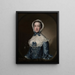 Portrait von Mme William Chase Sr - Joseph Wright de Derby — gerahmtes Bild an der Wand