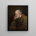Studie eines alten Mannes - Joseph Wright de Derby — gerahmtes Bild an der Wand