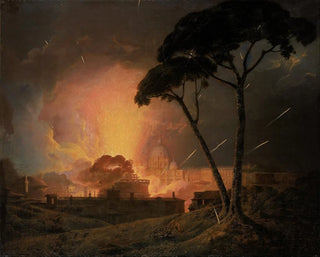 La Girandole annuelle au Castel Sant'Angelo à Rome - Joseph Wright de Derby — Ansicht des Kunstwerks