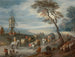 Der Aufbruch zum Markt bei einer Mühle - Joseph van Bredael — Ansicht des Kunstwerks
