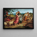 Jacob trifft Rachel mit den Herden seines Vaters - Joseph von Führich — gerahmtes Bild an der Wand