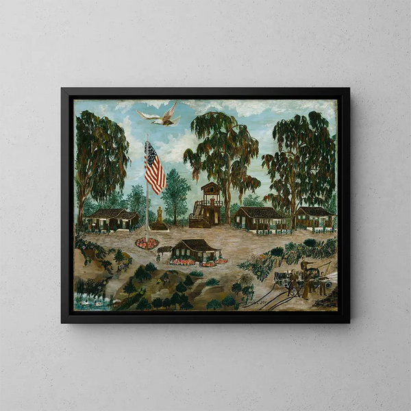 Camp CCC in Balboa Park - Josephine Joy — gerahmtes Bild an der Wand