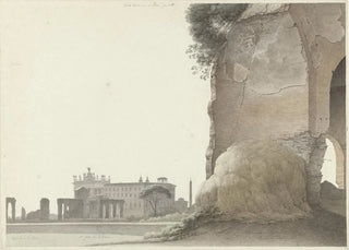 Josephus Augustus Knip - The Basilica of San Giovanni in Laterano with the Temple of Minerva Medica in the Foreground.webp