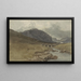 Landschaft bei Llyn Ogwen, Caernarfonshire, Wales - Joshua Cristall — gerahmtes Bild an der Wand