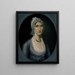 Portrait von Frau Barbara Baker Murphy - Joshua Johnson — gerahmtes Bild an der Wand