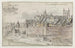 Aussicht auf die Stadtmauer von Maastricht mit der Onze-Lieve-Vrouwe-Kirche im Hintergrund - Josua de Grave — Ansicht des Kunstwerks