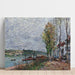Reproduktion des Gemäldes Nebeltag in Saint-Mammès - Alfred Sisley