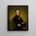 Portrait des Bürgers Podbrady A. Jupp - Józef Bożetech Klemens — gerahmtes Bild an der Wand
