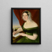 Portrait von Onia Brezovick aus Brezovica und Vek Lomnica - Józef Bożetech Klemens — gerahmtes Bild an der Wand
