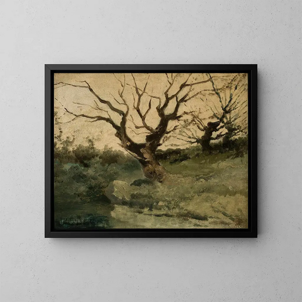 Herbstlandschaft - Józef Chełmoński — gerahmtes Bild an der Wand