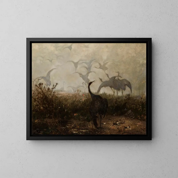 Gänse - Józef Chełmoński — gerahmtes Bild an der Wand