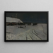 Winternacht in der Ukraine - Józef Chełmoński — gerahmtes Bild an der Wand