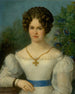 Portrait einer jungen Frau in weißem Kleid - Jozef Ginovský — Ansicht des Kunstwerks
