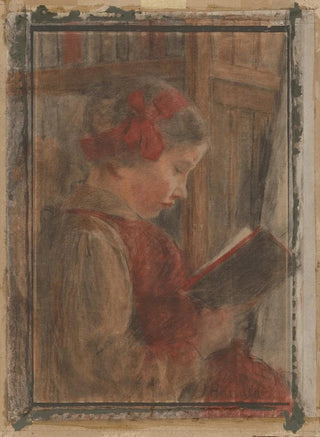 Jozef Hanula - Girl with a Book.webp