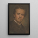 Portrait des Bildhauers Janek - Jozef Hanula — gerahmtes Bild an der Wand