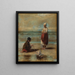 Kinder am Meer - Jozef Israëls — gerahmtes Bild an der Wand
