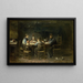 Familie von Bauern am Tisch - Jozef Israëls — gerahmtes Bild an der Wand