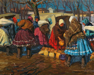 Ein Töpfermarkt in Mihalovce - Jozef Teodor Mousson — Ansicht des Kunstwerks