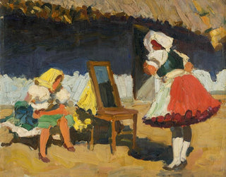 Vor dem Aufbruch zur Kirche - Jozef Teodor Mousson — Ansicht des Kunstwerks