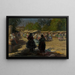 Markt in Michalovce II - Jozef Teodor Mousson — gerahmtes Bild an der Wand