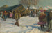 Im Winter im Dorf - Jozef Teodor Mousson — Ansicht des Kunstwerks