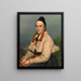 Mädchen aus Dalarne - Jozef Van Lerius — gerahmtes Bild an der Wand
