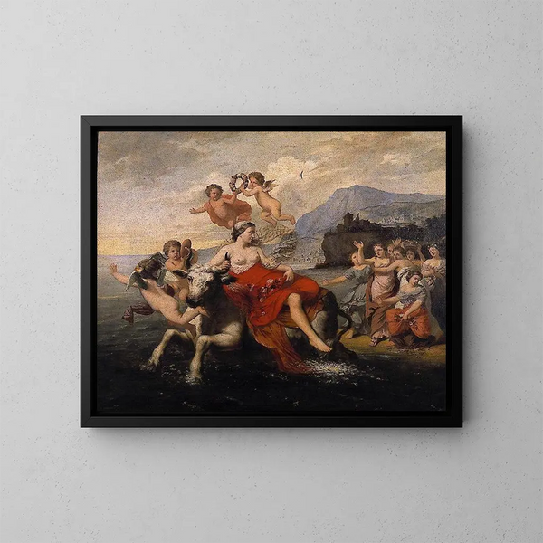 Le Viol de l'Europe - Jozef Van Lerius — gerahmtes Bild an der Wand