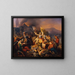 Die Rückeroberung von Ofen durch die Türken im Jahr 1686 - József von Molnár — gerahmtes Bild an der Wand