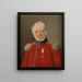 Portrait des Oberst von Darcheus - Jørgen Roed — gerahmtes Bild an der Wand
