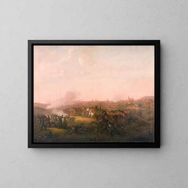 Die Schlacht von Sehested - Jørgen Sonne — gerahmtes Bild an der Wand