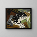 Journal und Obstschale - Juan Gris — gerahmtes Bild an der Wand