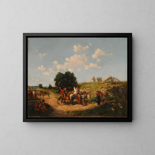 Weg zum Ring - Juan León Pallière — gerahmtes Bild an der Wand