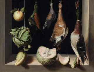 Juan Snchez Cotn - Still Life with Game Fowl.webp
