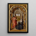 Christus erscheint seiner Mutter - Juan de Flandes — gerahmtes Bild an der Wand